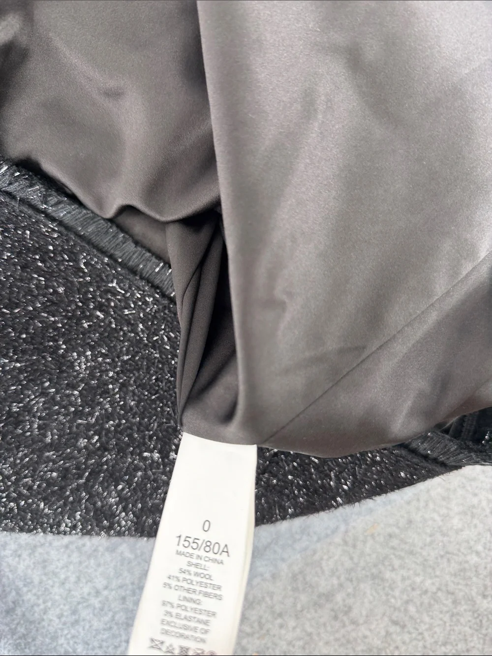 Kate Spade Sleeveless Black tencel Tweed wool blend Dress NWT size 0